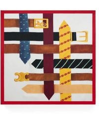 Celine - Triomphe Graphic-Print Scarf - Lyst