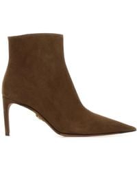 Dolce & Gabbana - Dolce & Gabbana Mud Suede Ankle Boots - Lyst