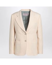 Valentino - Wool And Silk Single-Breasted Jacket - Lyst
