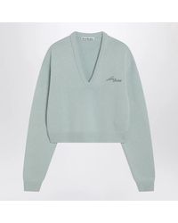 Acne Studios - Faded Wool V-Neck Sweater - Lyst