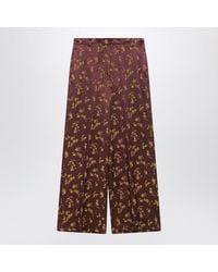 Dries Van Noten - Jacquard Wide-Leg Trousers - Lyst