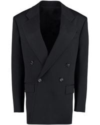 Bottega Veneta - Oversized Double-Breasted Wool Blazer For - Lyst