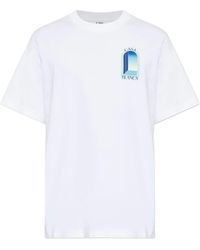CASABLANCA - Mint L'Arche Short Sleeve T‑Shirt - Lyst