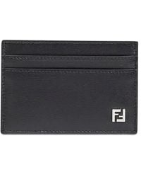 Fendi - Squared Ff Leather Wallet - Lyst