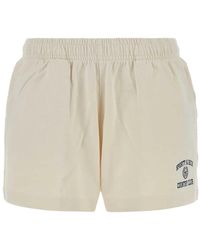 Sporty & Rich - Off Cotton Short - Lyst