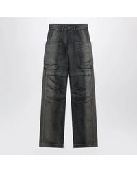 Rick Owens - Stefan Cargo Straightleg Denim Jeans With Pockets - Lyst