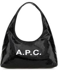 A.P.C. - Synthetic Leather Small Ninon Shoulder Bag - Lyst