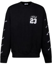 Off-White c/o Virgil Abloh - Cotton Crew-Neck Sweatshirt - Lyst