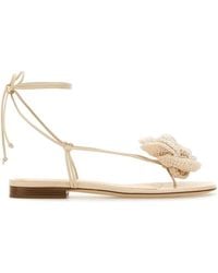 Magda Butrym - Flat Sandal Roses Crochet - Lyst