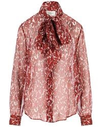 Saint Laurent - Long Sleeve Top - Lyst
