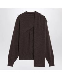 Ferragamo - Clay Mélange Cashmere Cardigan - Lyst