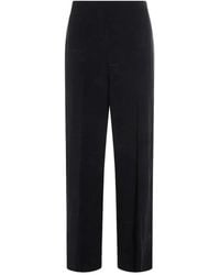 Twinset - Polyester Viscose Elastane Trousers - Lyst