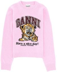Ganni - Wool Jersey - Lyst