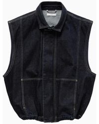 1989 STUDIO - Denim Vest Dark - Lyst