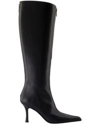 Alexander Wang - 85Mm Vera Zip-Detail Pointed-Toe Boots - Lyst