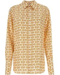 Burberry - Printed Silk B Shirt - Lyst