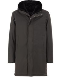 Herno - Technical Hooded Coat - Lyst