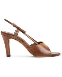 Miu Miu - Calf Leather Sandals - Lyst