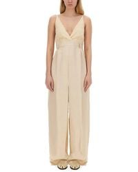 Alysi - Malfile Satin Jumpsuit - Lyst