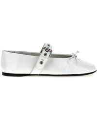 Miu Miu - Calfskin Ballet Flats - Lyst