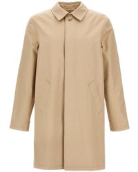 A.P.C. - Cotton Coat With Minimalist Design - Lyst