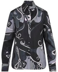 PUCCI - Orchid Print Shirt - Lyst