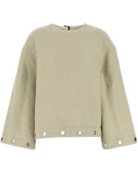Nanushka - Sand Wool Blend Oversize Anwen Blouse - Lyst