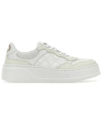 Gucci - GG Supreme Canvas & Leather Sneaker - Lyst