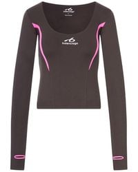 Balenciaga - Techwear Fitted Long-Sleeve Top - Lyst