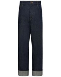 Thom Browne - Jean Denim Selvedge Japonais Brut Coupe Droite Button Fly - Lyst