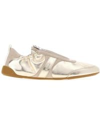Chloé - Leather Kick Sneakers - Lyst