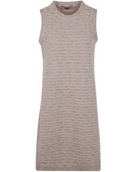 D.exterior - Pattern Crystal Sleeveless Dress - Lyst