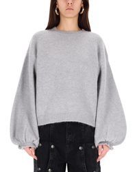 ROTATE BIRGER CHRISTENSEN - Light Sweater With Balloon Sleeves - Lyst