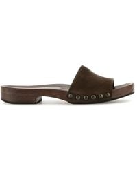 Miu Miu - Suede Clogs - Lyst