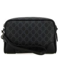 Gucci - Printed Canvas Small Gg Emblem Crossbody Bag - Lyst