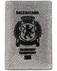 Balenciaga - Embellished Leather Passport Holder - Lyst