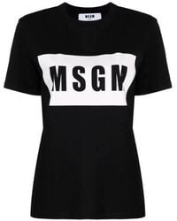 MSGM - Cotton Clothing T-Shirts And Polos - Lyst