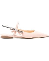 Mach & Mach - Mach & Mach Crystal Cube Slingback Flats 10Mm Shoes - Lyst