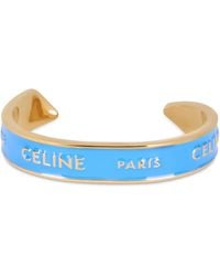 Celine - Small Rigid Bracelet With Enamel Ribbon - Lyst