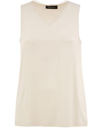 Fabiana Filippi - Silk-Blend Sleeveless V-Neck Top - Lyst