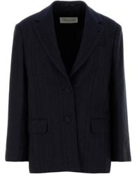 Dries Van Noten - Embroidered Wool Blend Birdys Blazer - Lyst