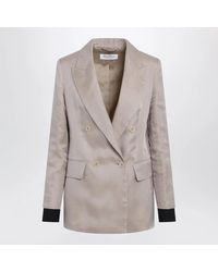 Max Mara - Oversized Linen And Organza Blazer - Lyst