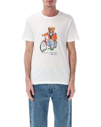 Polo Ralph Lauren - Cotton T-Shirt With Polo Bear Print - Lyst