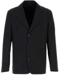 Prada - Wool Blend Blazer - Lyst