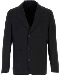 Prada - Wool Blend Blazer - Lyst