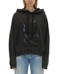 Acne Studios - Skull Print Sweatshirt - Lyst