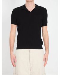 Roberto Collina - Ribbed Polo Shirt - Lyst