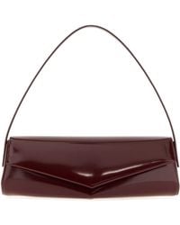 Jil Sander - Burgundy Leather Kante Shoulder Bag - Lyst
