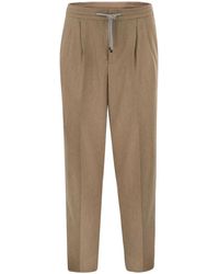 Brunello Cucinelli - Tailored Jogger Trousers - Lyst