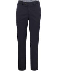 Brunello Cucinelli - Italian Fit Cotton Gabardine Trousers - Lyst